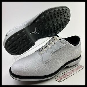 Nike Air Jordan ADG 5 Low White Black Golf Shoes Mens Size 10 FQ7874-102